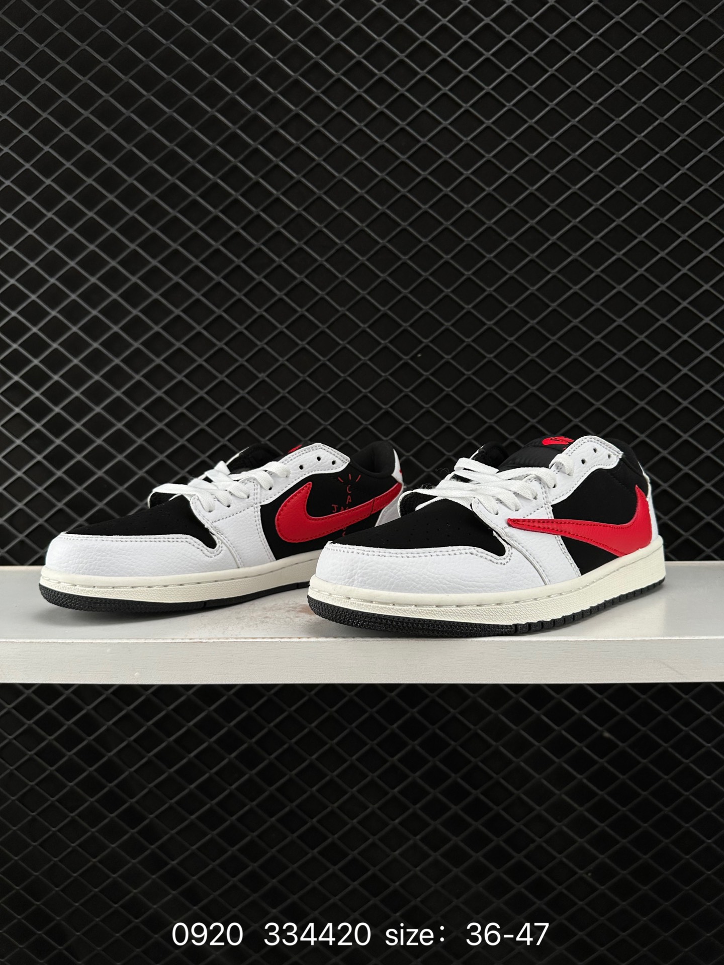 fragment design x Travis Scott x Nike Air Jordan 1 Low OG SP”Black/Green Toe“